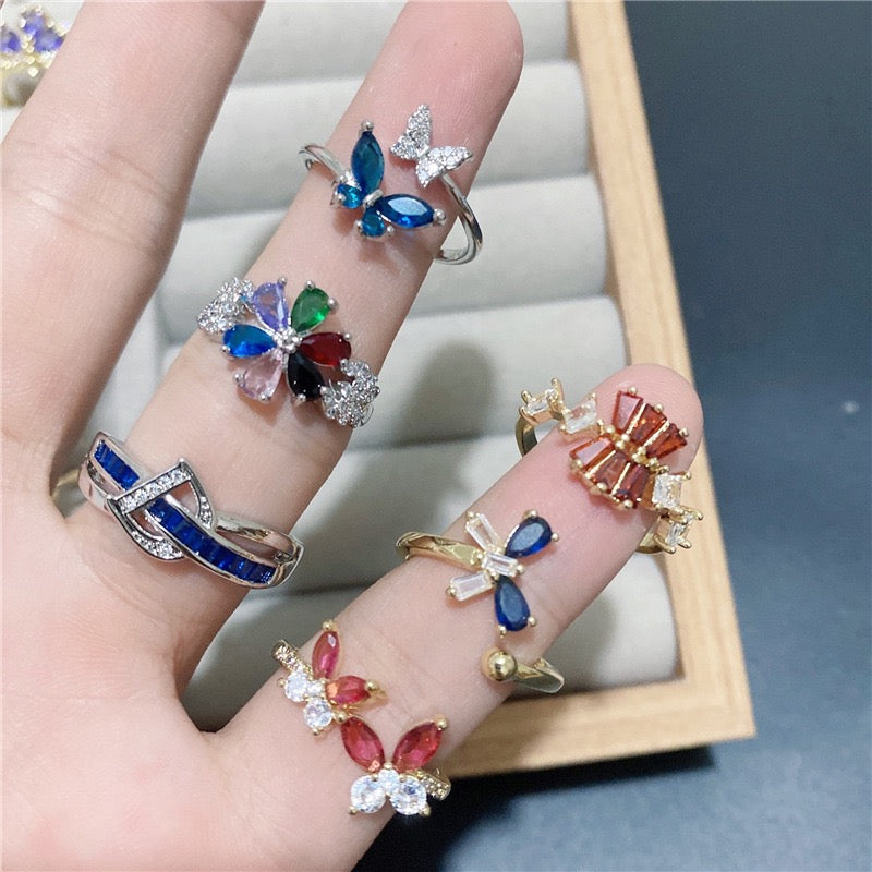 Colorful Adjustable Rings- Live Picks