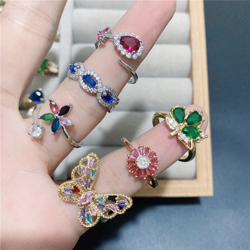 Colorful Adjustable Rings- Live Picks