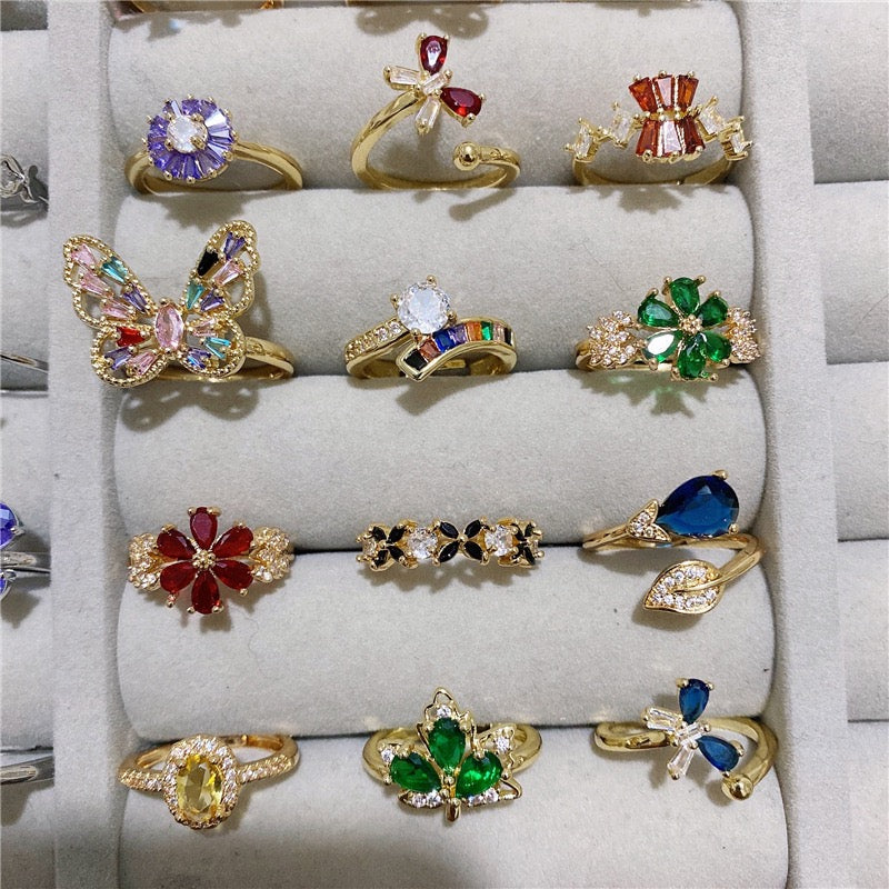 Colorful Adjustable Rings- Live Picks