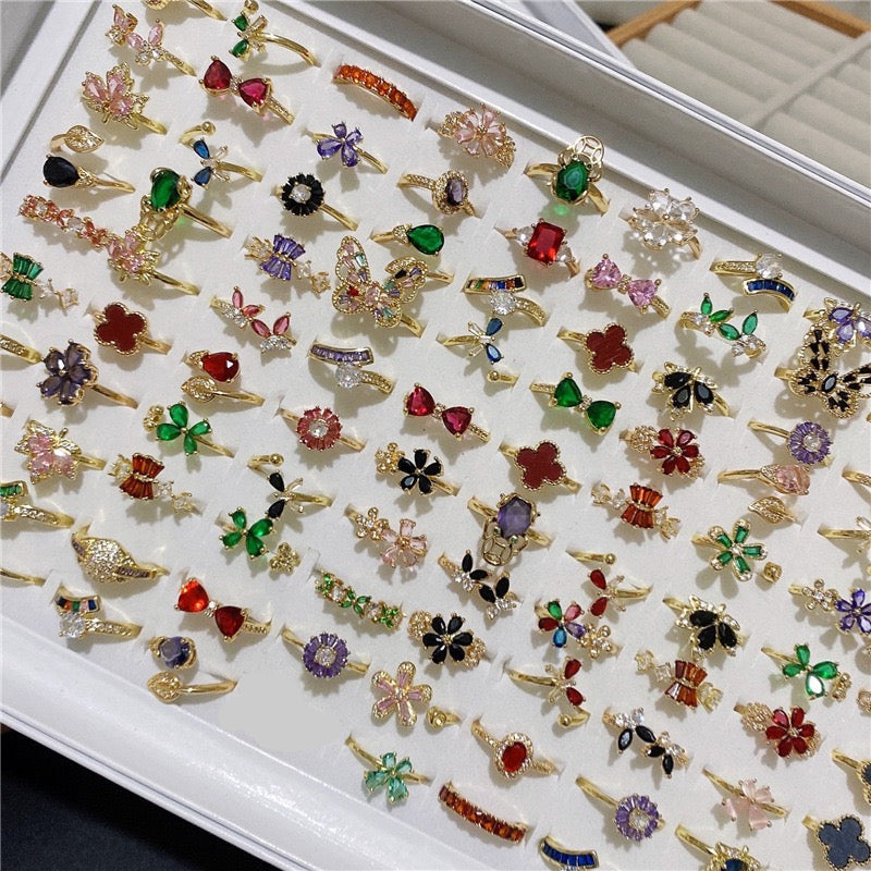 Colorful Adjustable Rings- Live Picks