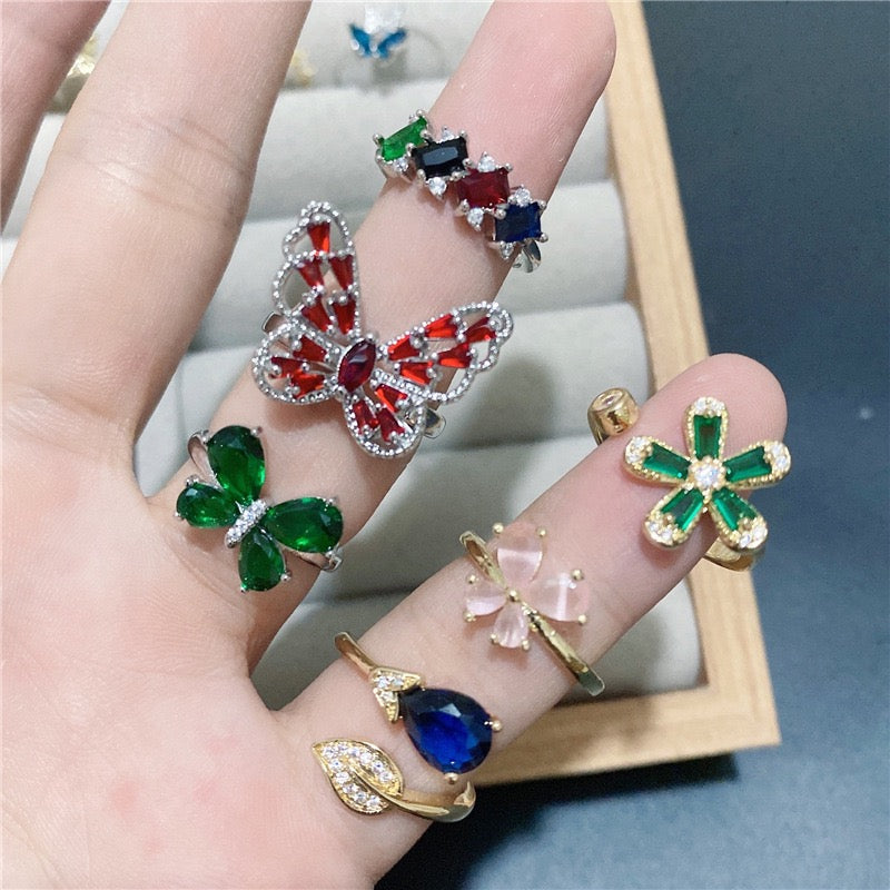 Colorful Adjustable Rings- Live Picks