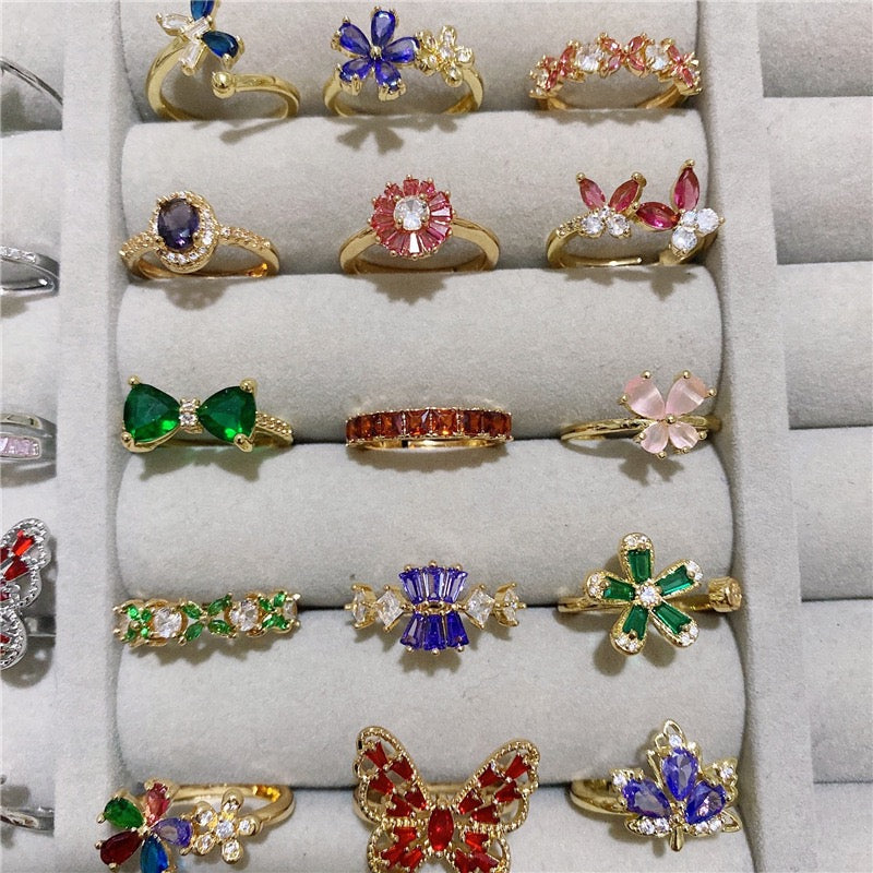 Colorful Adjustable Rings- Live Picks